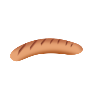 Hot dog sausage PNG image-5200